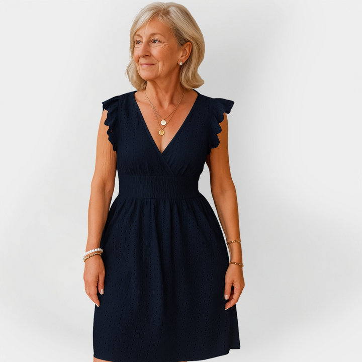 Impressive Dress with Puff Waist