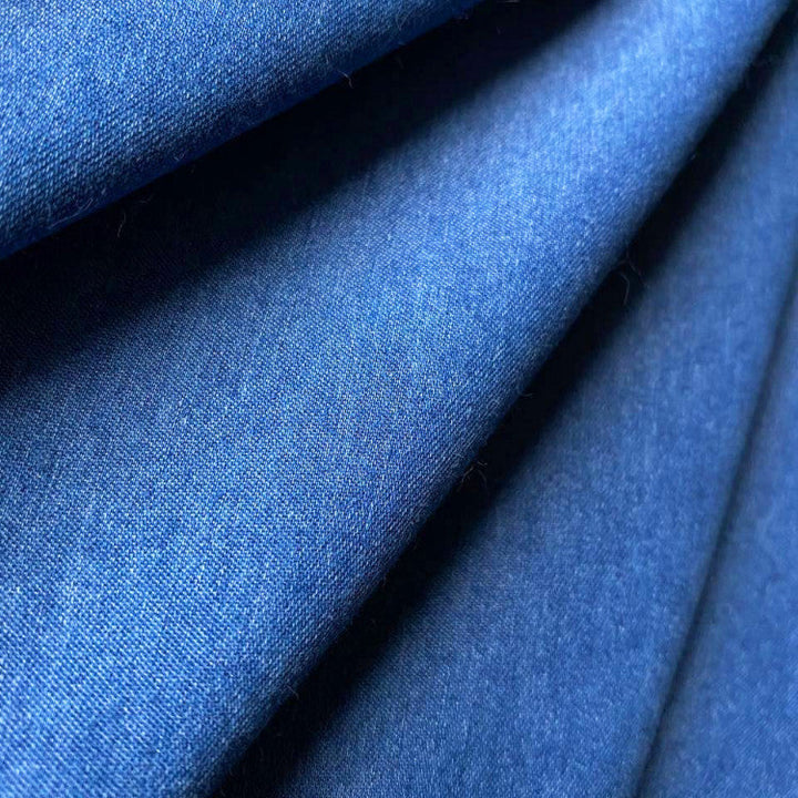 Ilse - Summer Dress with V-Neck in Denim