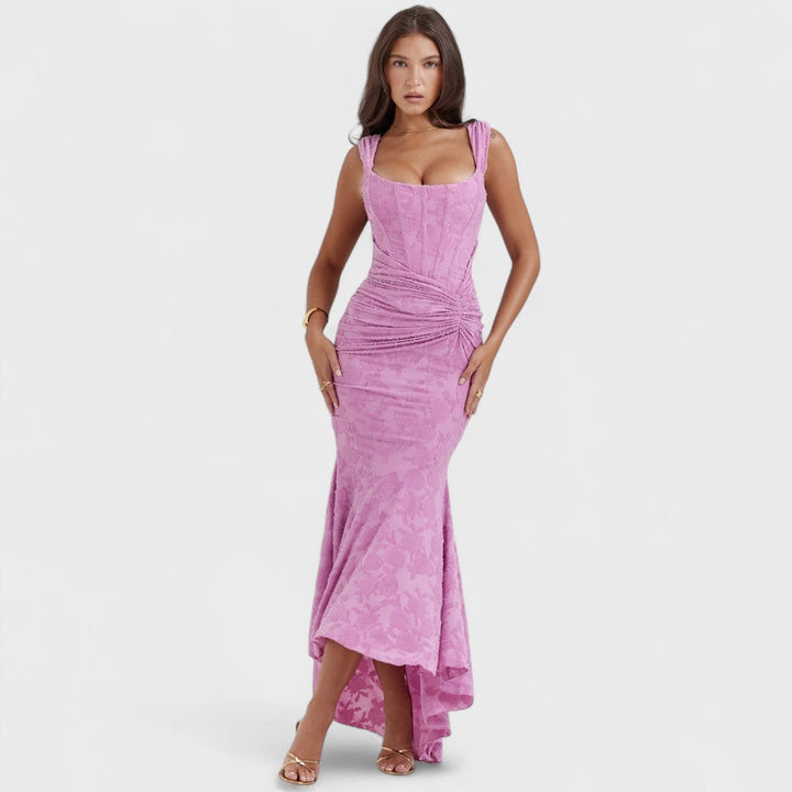 Carisia - Long Blue Dress