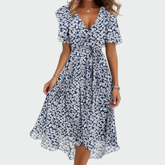 Talia - Elegant colourful dress