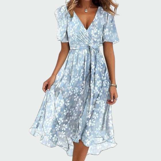 Talia - Elegant colourful dress