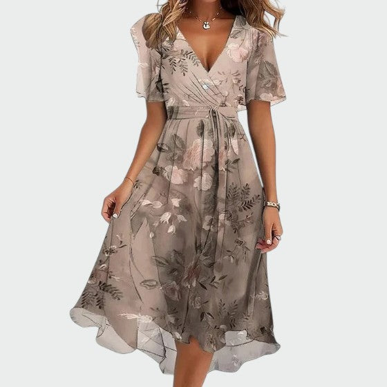 Talia - Elegant colourful dress