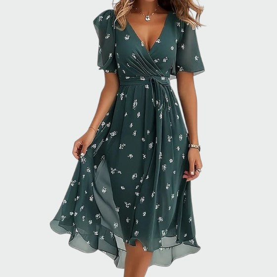 Talia - Elegant colourful dress