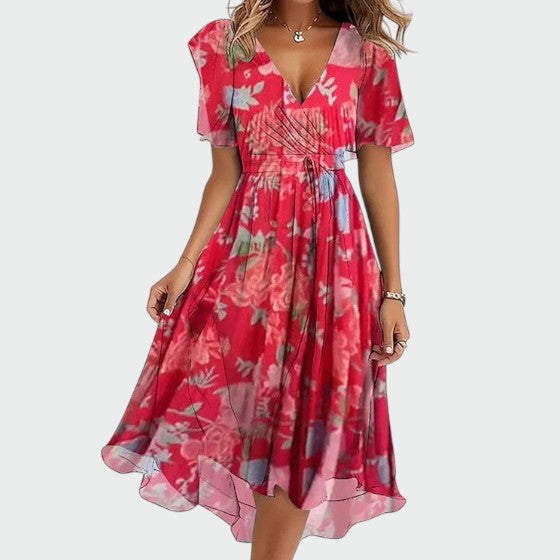 Talia - Elegant colourful dress