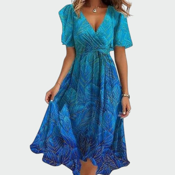 Talia - Elegant colourful dress