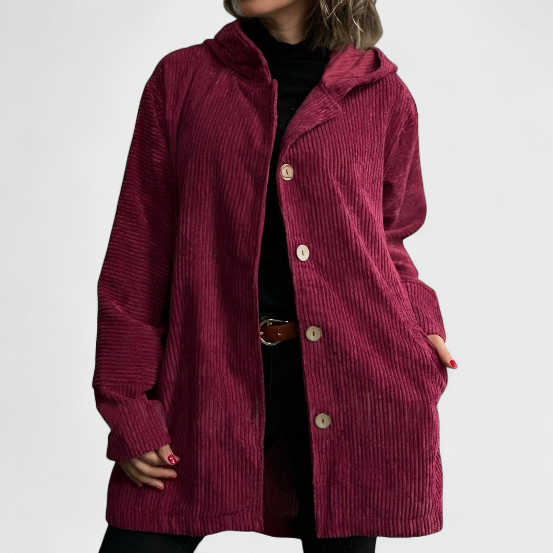 Cordia - Corduroy Hooded Jacket