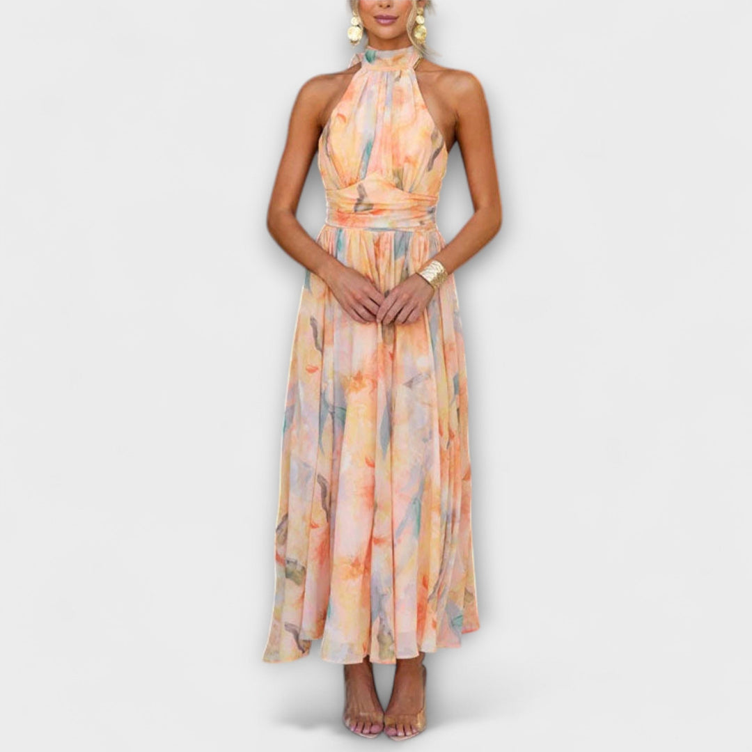 Maxi Dress with Watercolor