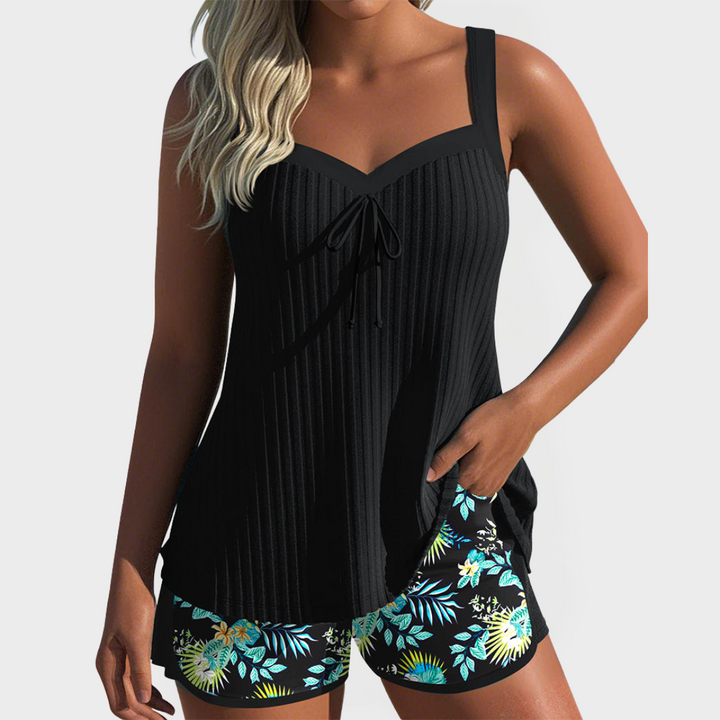 Tankini Set with Floral Design