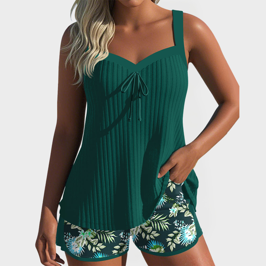 Tankini Set with Floral Design