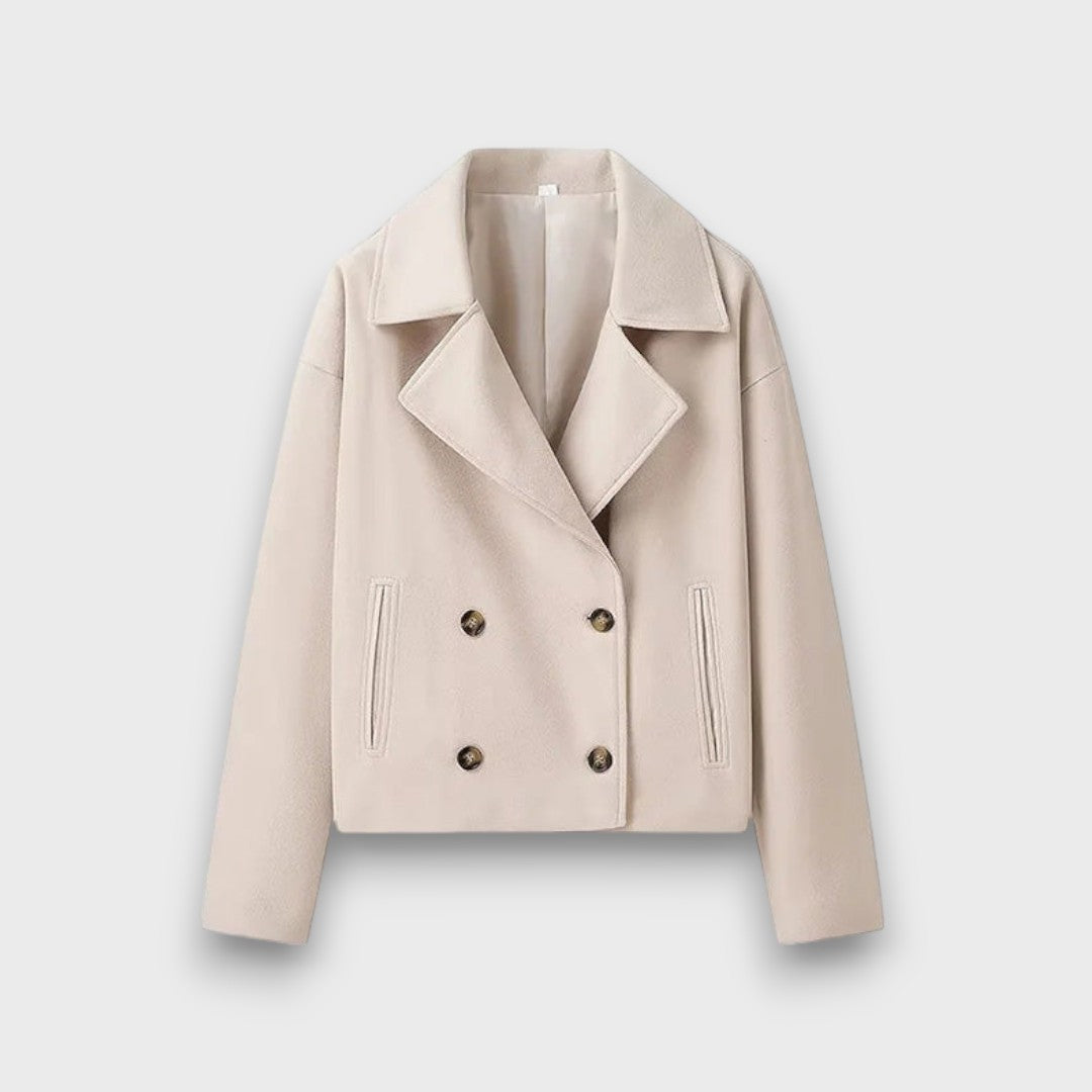 Pinalle – Short coat with a notched collar