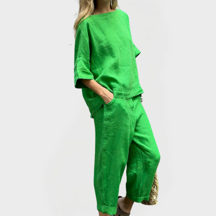 Set Dress with Natural Patterns