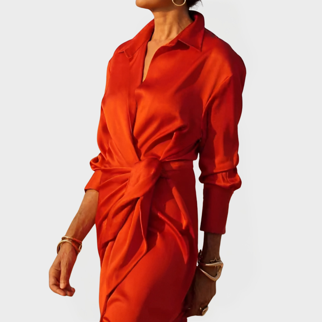 Lang Dress for Official Occasions with Bow