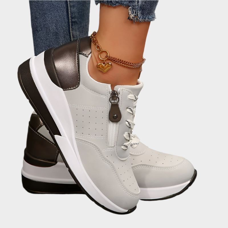 Orthopedic Shoes with Zipper and Thick Sole