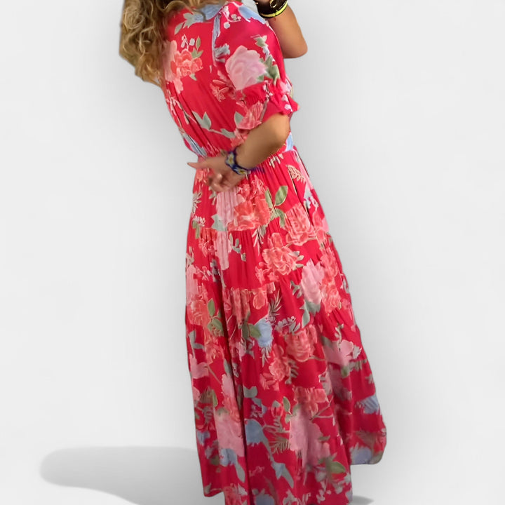 Floral Dress with Pockets