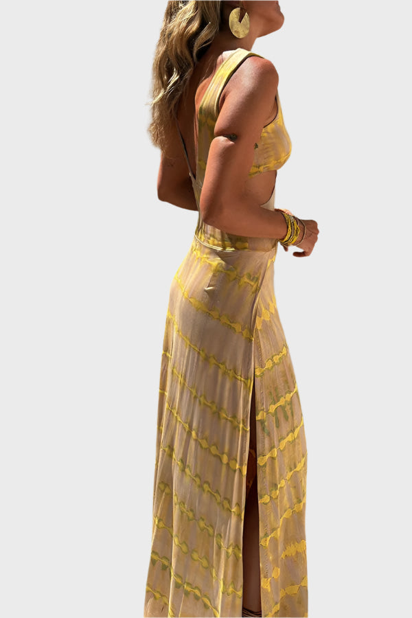 Comfortable Dress with Cutouts