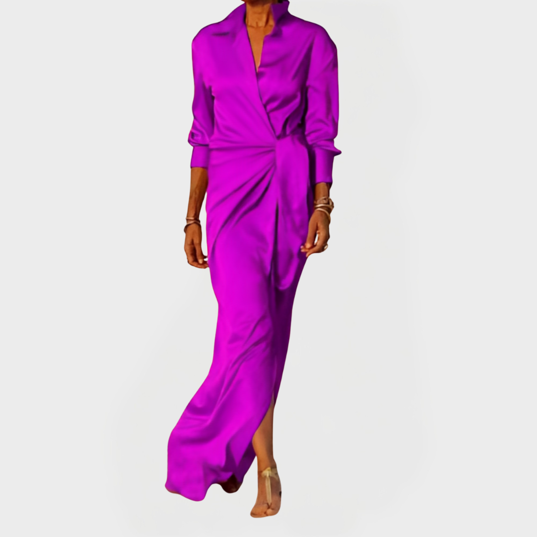 Lang Dress for Official Occasions with Bow