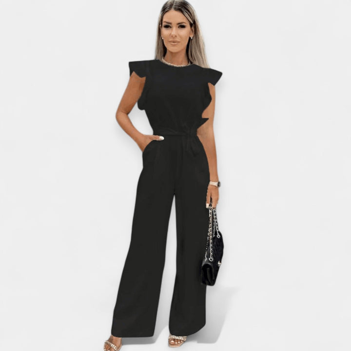 Jumpsuit with Ruffle Sleeves