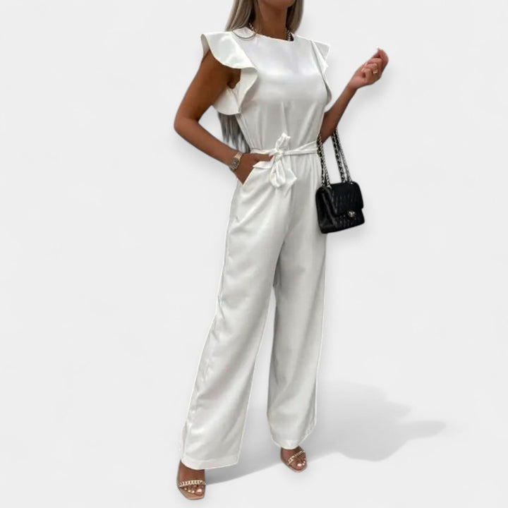 Jumpsuit with Ruffle Sleeves