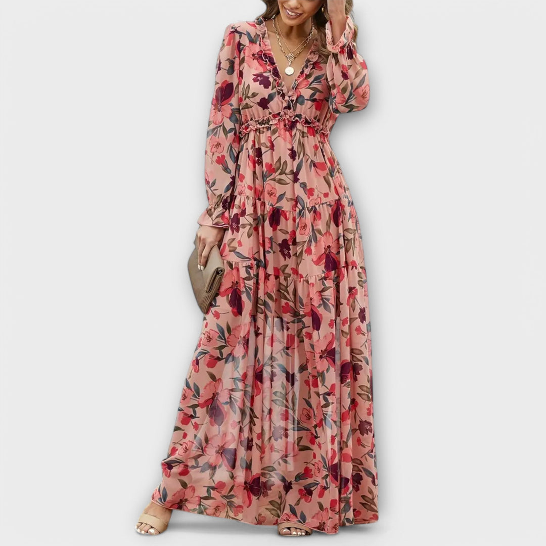 Maxi Dress with Flowers