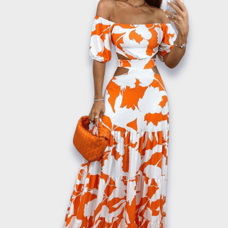 Silhouette-Enhancing Dress in Luxurious Fabric