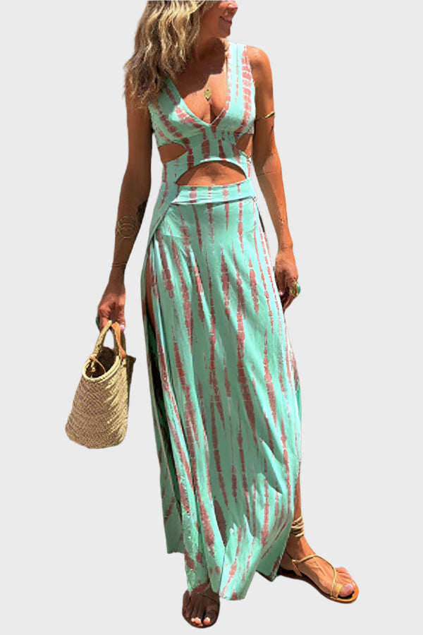 Comfortable Dress with Cutouts