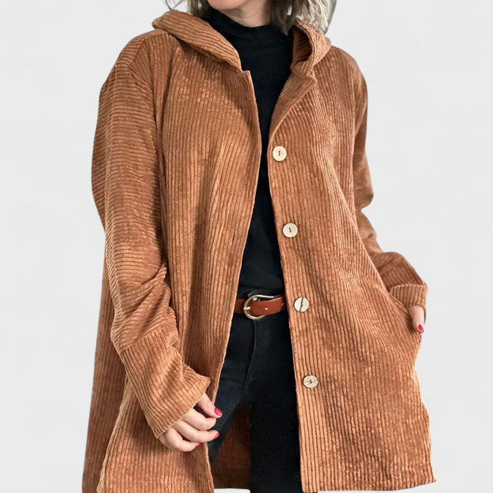Cordia - Corduroy Hooded Jacket