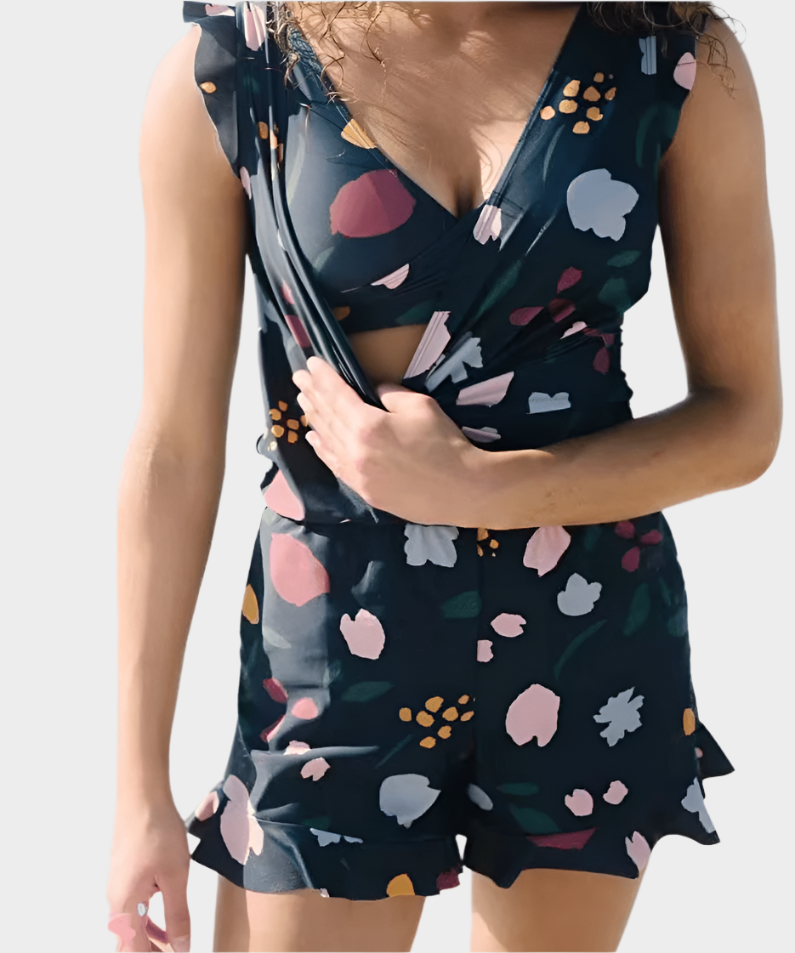 Bikini with Ruffles and Breast Support