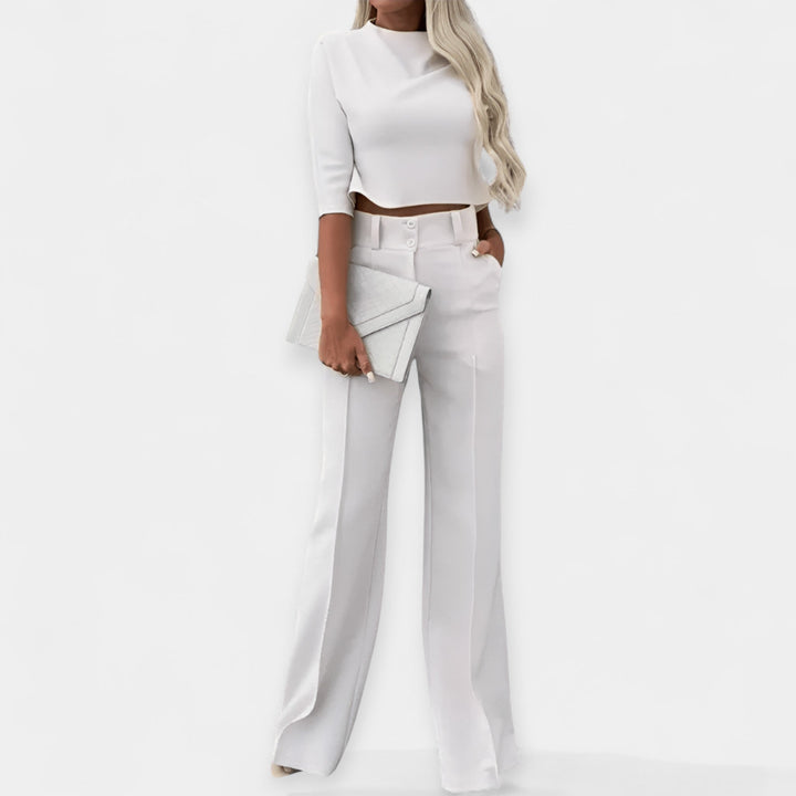Crop Top and Pants Set