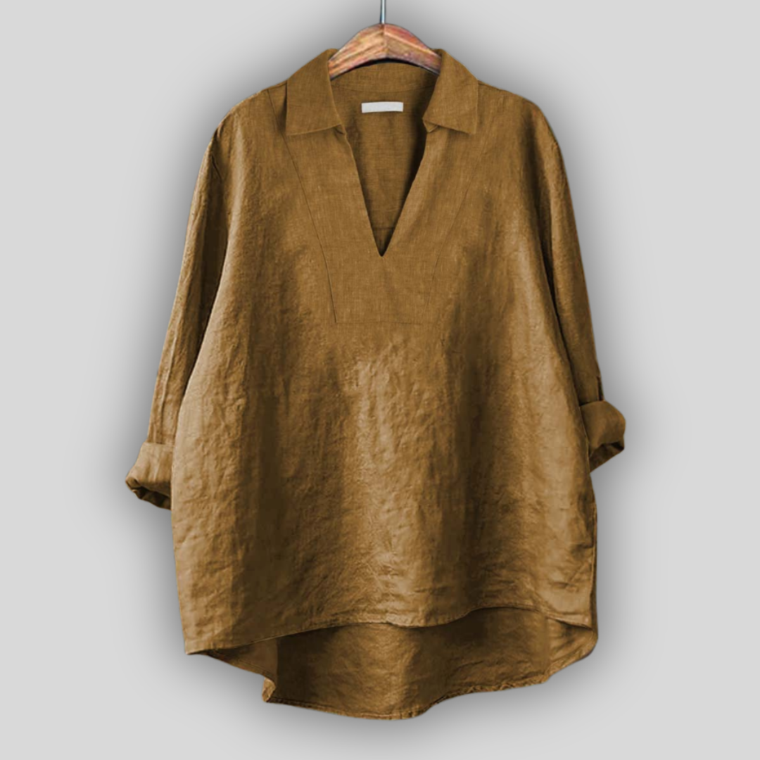 Lined Blouse Silver Elegance