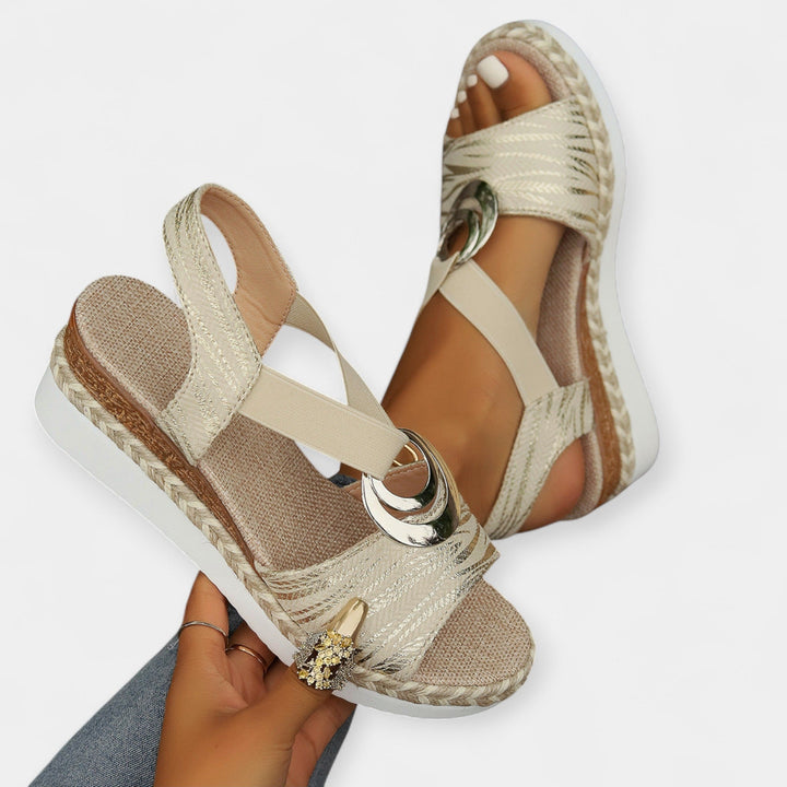 Roman Sandals with Weaving