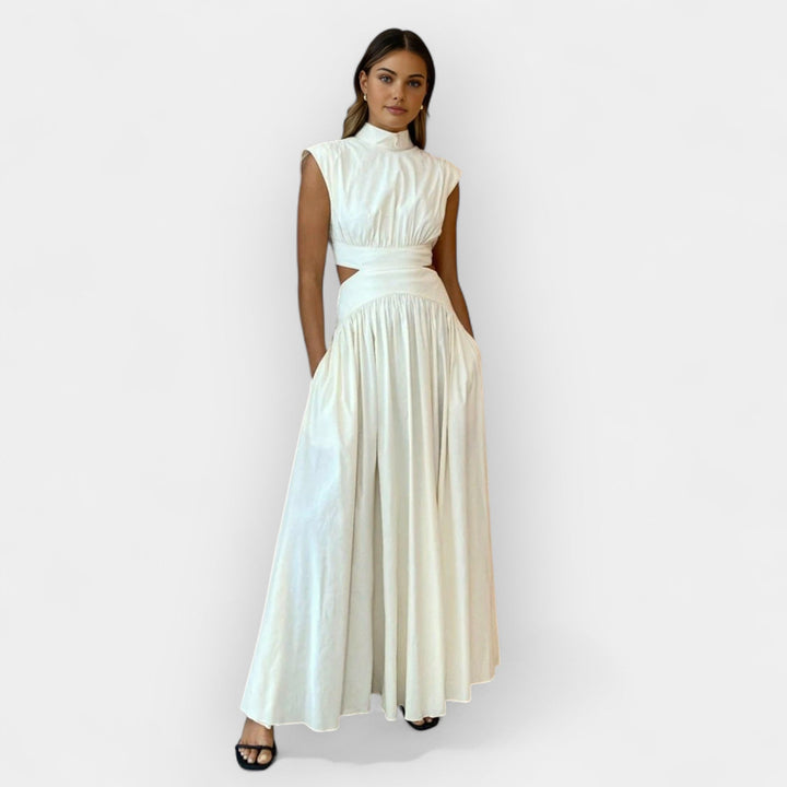 Stiletto dress with cutouts