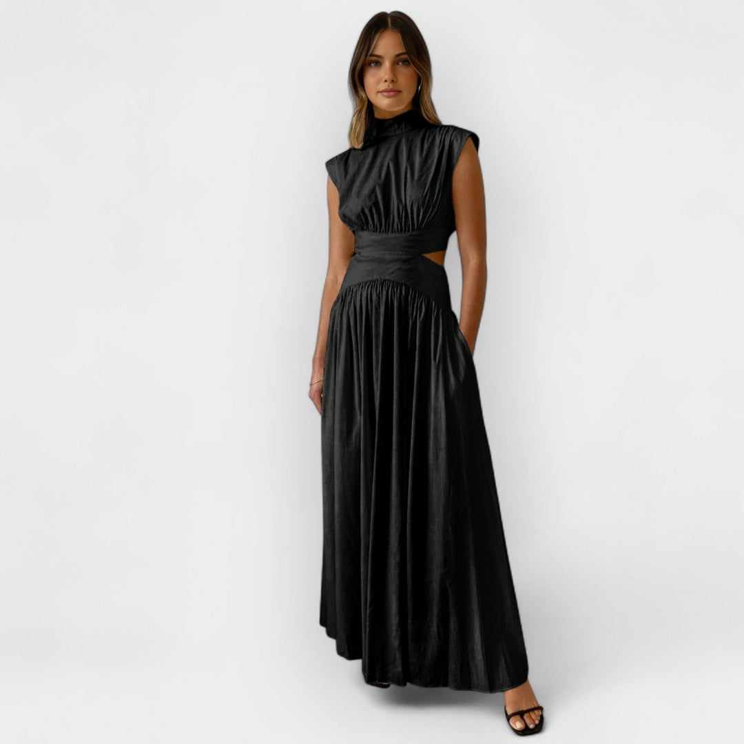 Stiletto dress with cutouts