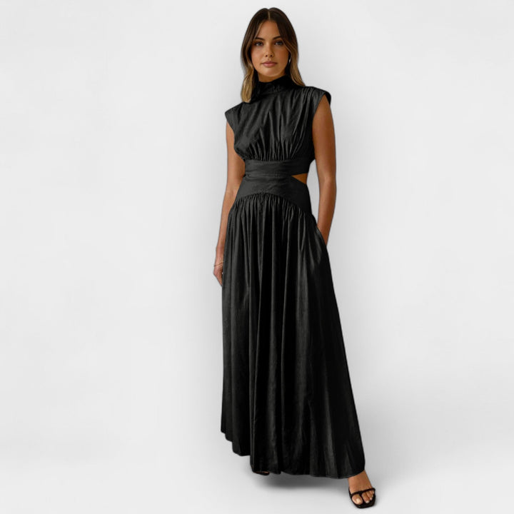 Stiletto dress with cutouts