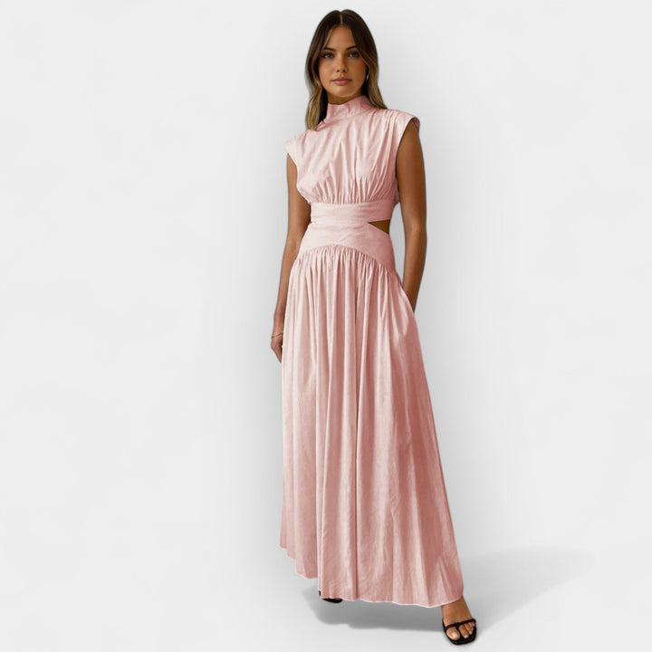 Stiletto dress with cutouts