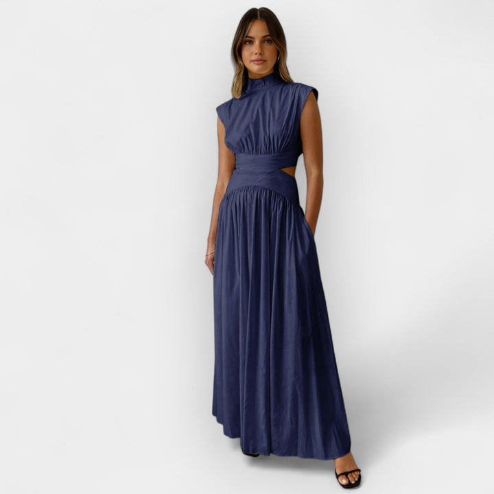 Stiletto dress with cutouts