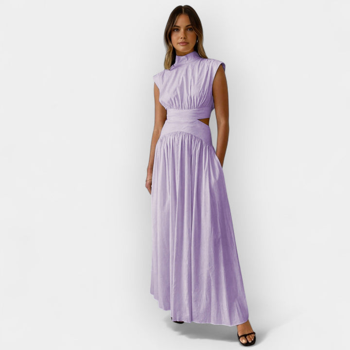 Stiletto dress with cutouts