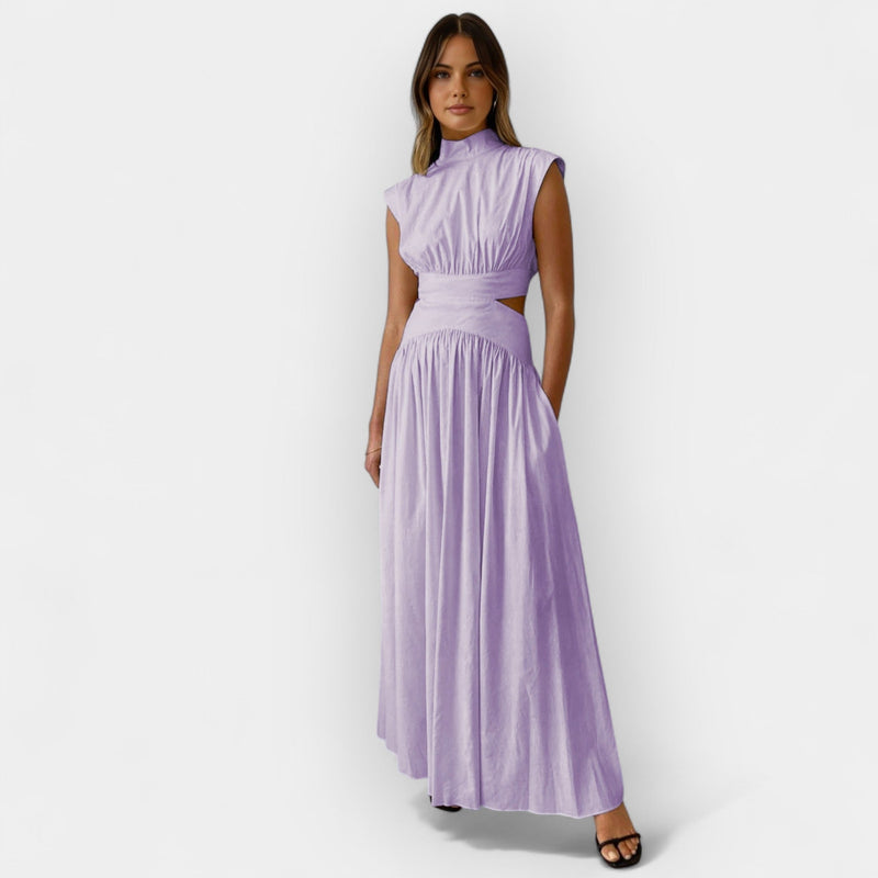 Stiletto dress with cutouts