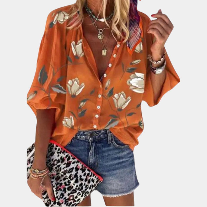 Mila | Summer Blouse with Floral Print for Women