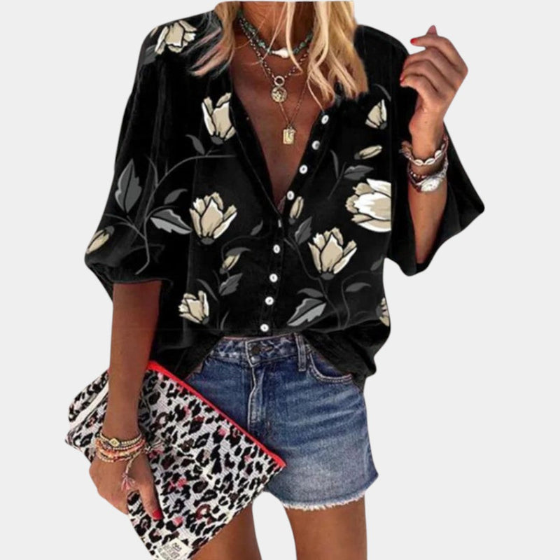 Mila | Summer Blouse with Floral Print for Women