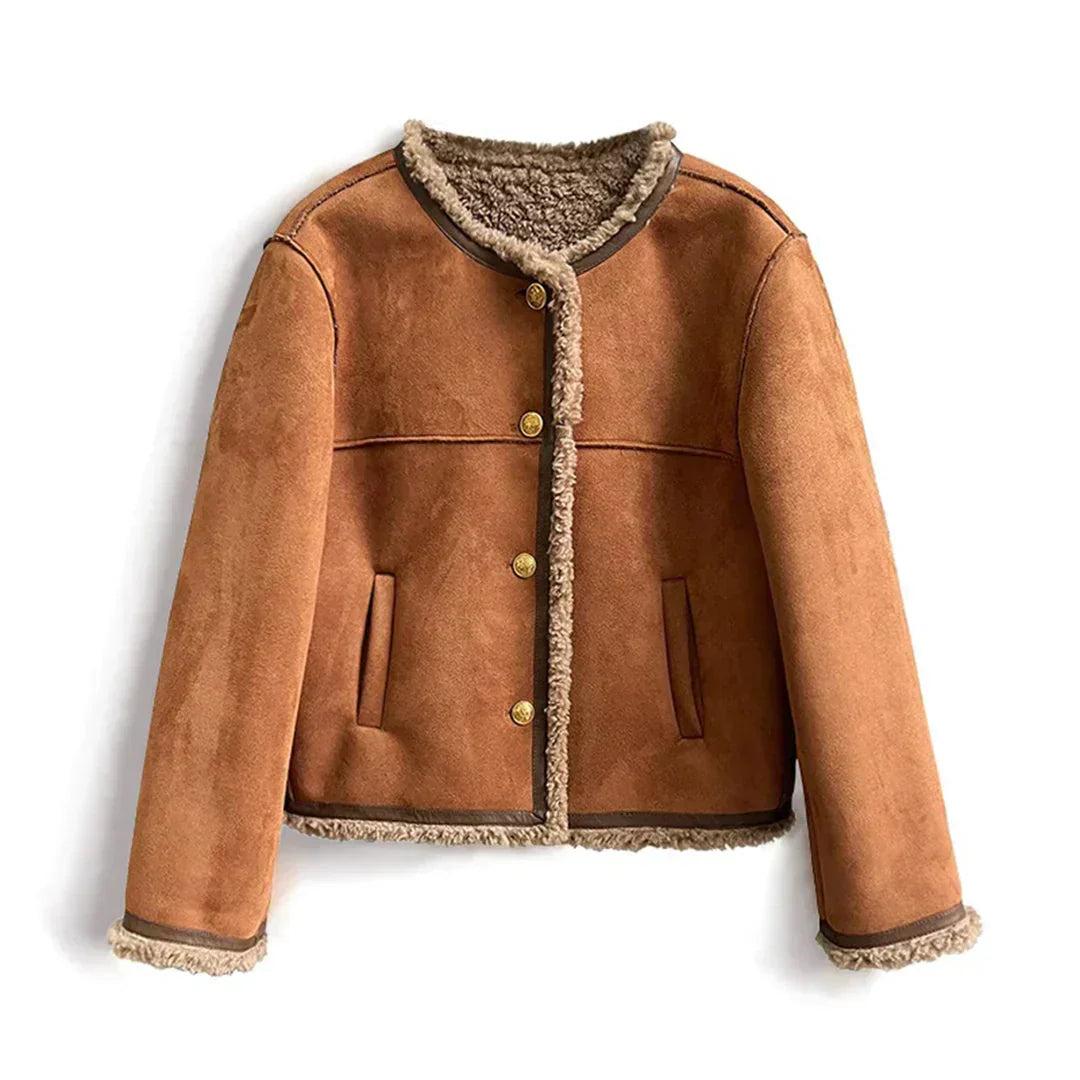Isabella Fur Button Jacket