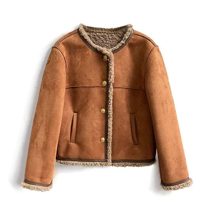 Isabella Fur Button Jacket