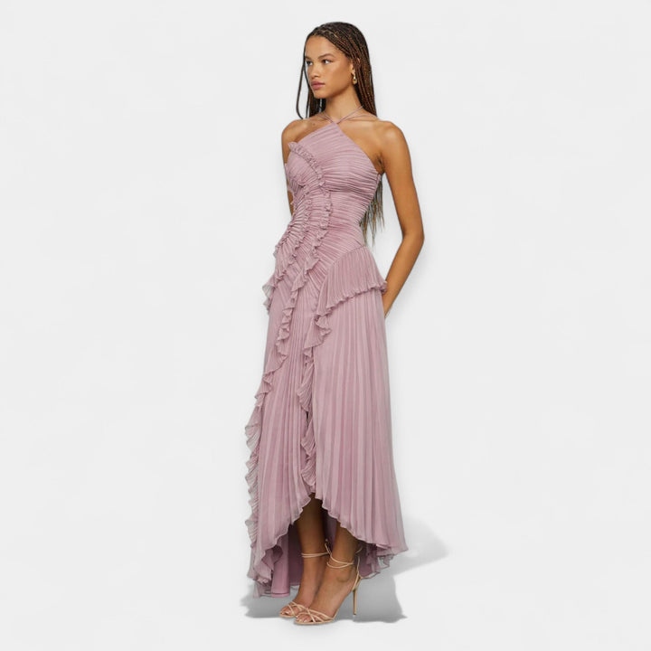 Dress with Adjustable Ruffles