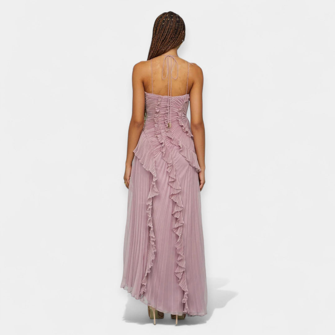 Dress with Adjustable Ruffles