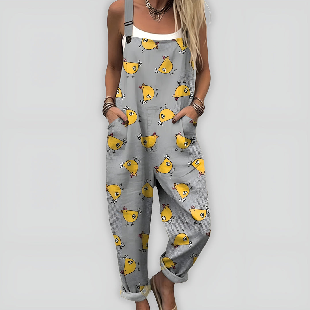 Comfortable and Elegant Jumpsuit with Loose Fit
