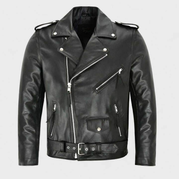 Austin - Classic Biker Leather Jacket