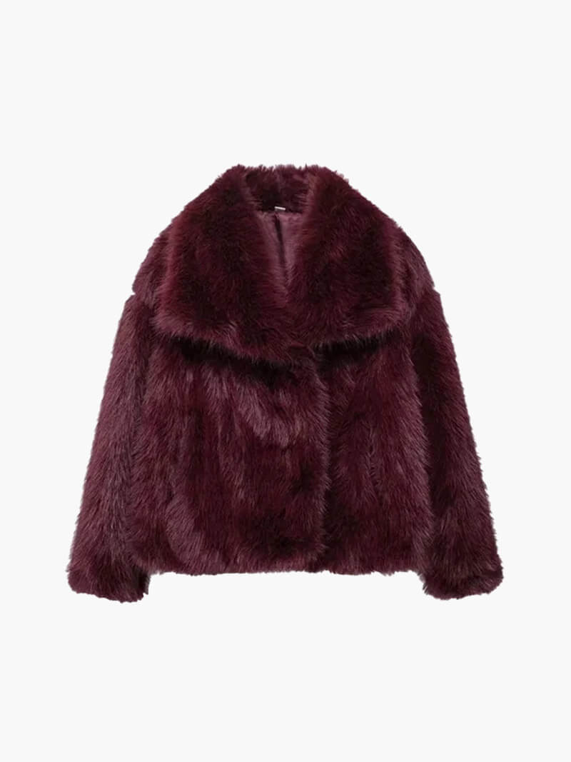 Jenna Synthetic Fur Coat