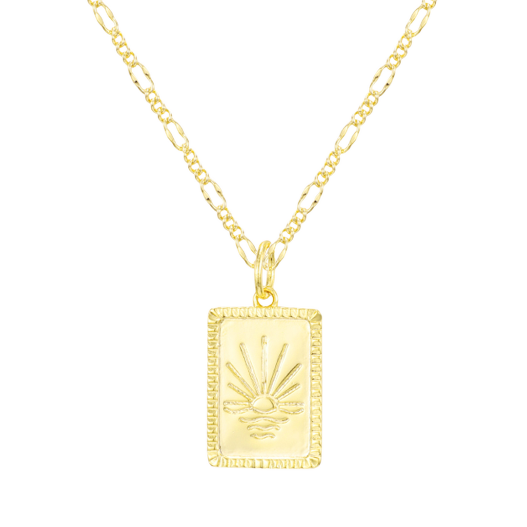 Necklace with Sun Design
