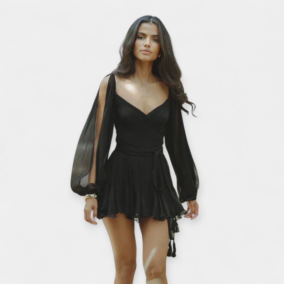 Romantic Short-Sleeved Dress for Any Occasion