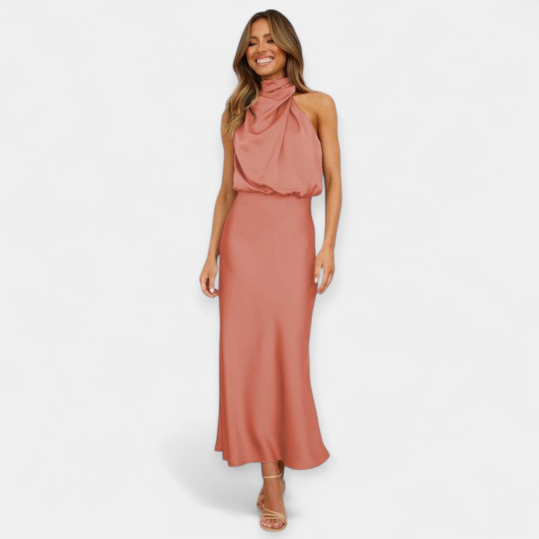 Maxi Dress with Off-Shoulder
