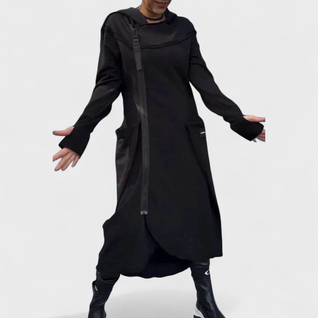 Mana - Long Zip-Up Hoodie in Lightweight, Breathable Fabric